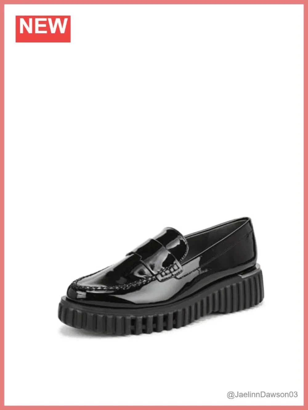 Franco Sarto Faux Leather Loafers Slip On Comfort Heels